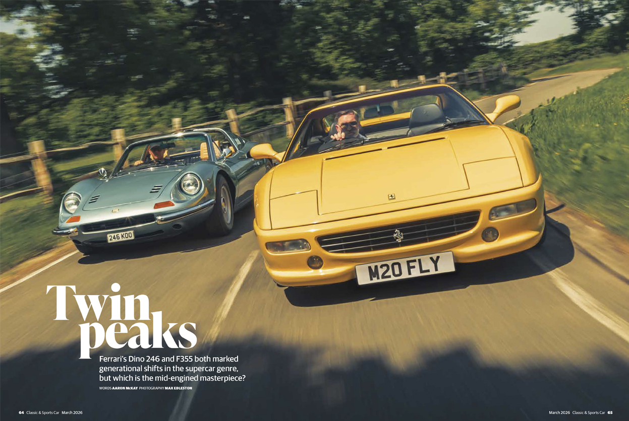 Classic & Sports Car – Ferrari Dino vs F355: inside the March 2026 Classic & Sports Car