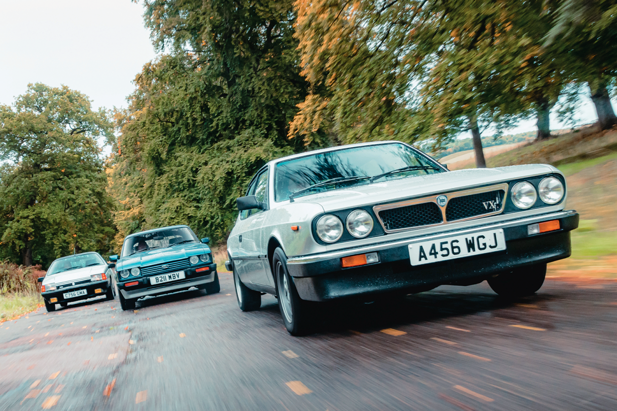 Classic & Sports Car – Ford Capri 2.8 Injection vs Renault Fuego Turbo vs Lancia HPE Volumex: a question of aspiration
