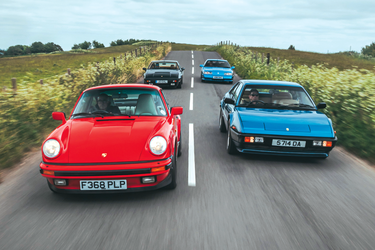 Classic & Sports Car – Ferrari Mondial vs Porsche 911 vs Alpine GTA vs Lotus Excel: 2+2 equals phwoar