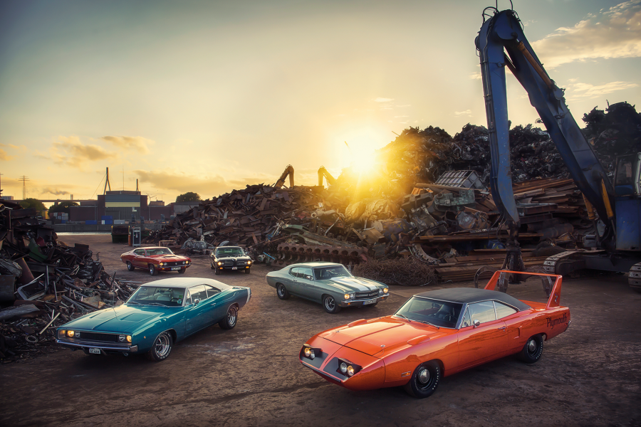 Classic & Sports Car – Heavy metal thunder: Chevrolet Chevelle, Pontiac GTO, Plymouth SuperBird, Dodge Charger and Ford Torino
